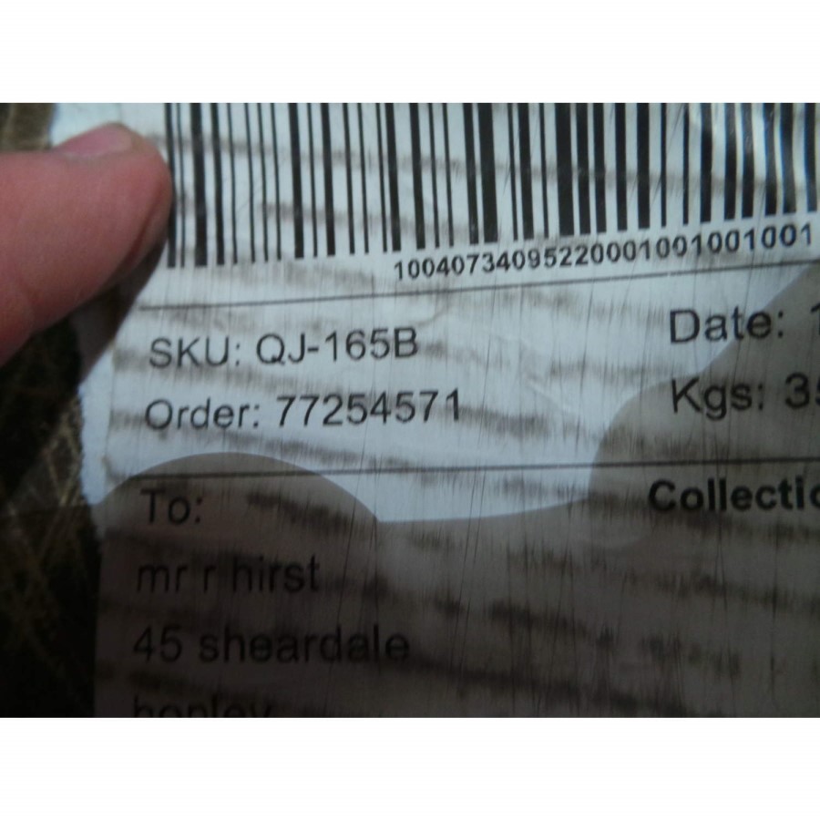 GRADE A2 - Tiffany Black High Gloss Rectangular Coffee Table with LED Lighting