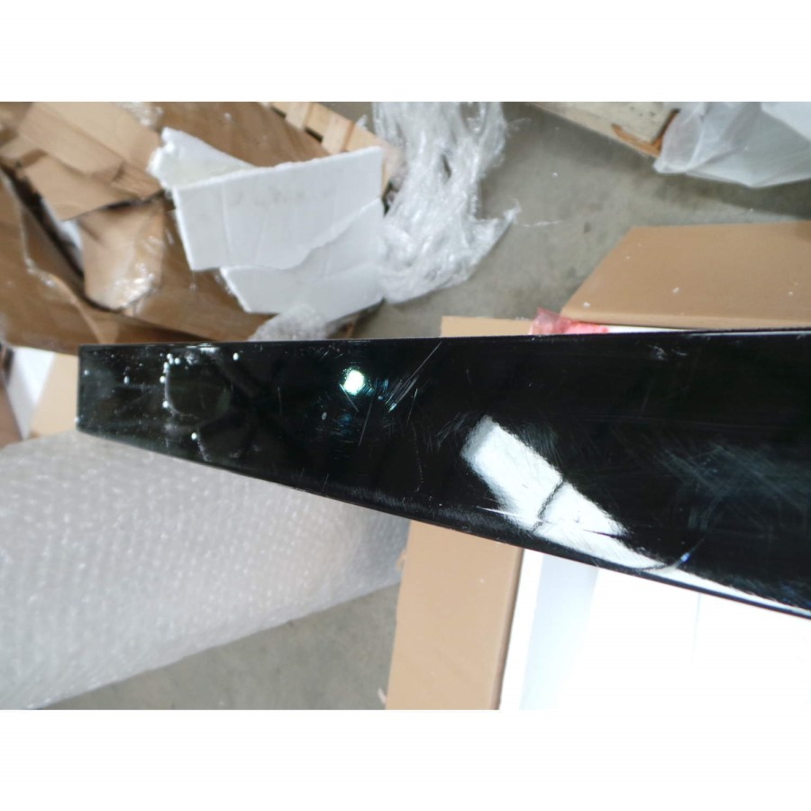 GRADE A2 - Tiffany Black High Gloss Rectangular Coffee Table with LED Lighting