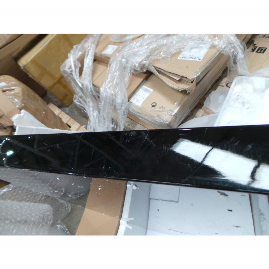 GRADE A2 - Tiffany Black High Gloss Rectangular Coffee Table with LED Lighting