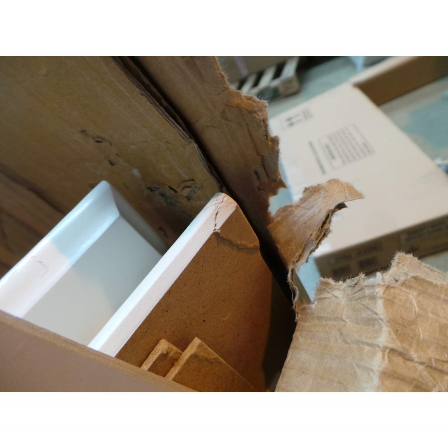 GRADE A2 - Copenhagen 3+2 Drawer Chest In White