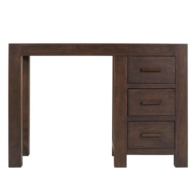 Pacific Solid Dark Oak Dressing Table - Walnut Effect