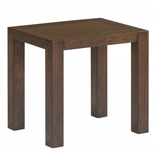 Pacific Solid Dark Oak Dressing Table Stool - Walnut Effect