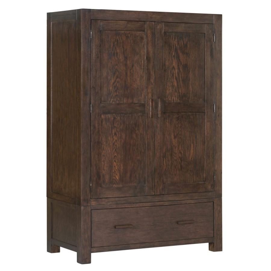Pacific 3 Piece Bedroom Set in Solid Dark Oak - Walnut Effect