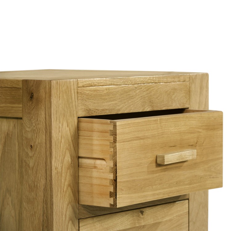 Atlantic Pair of Solid Light Oak Bedside Tables