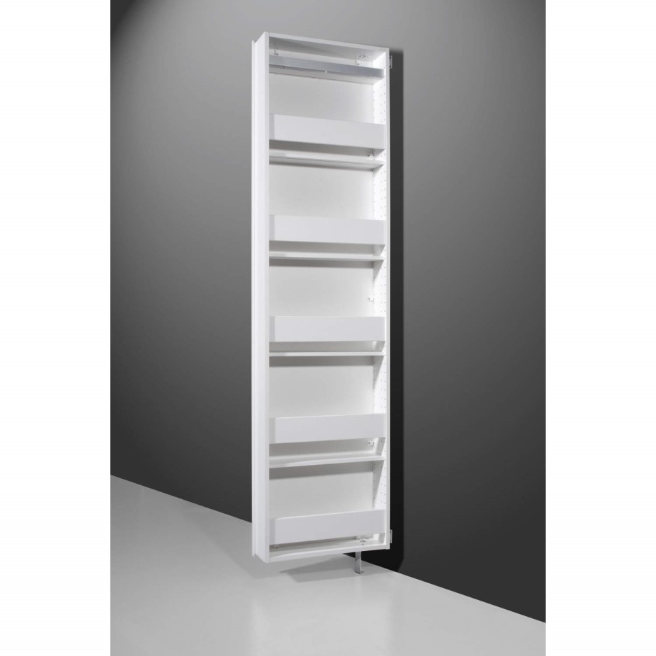 Germania White Rotating Cabinet - 10 Pairs | Furniture123