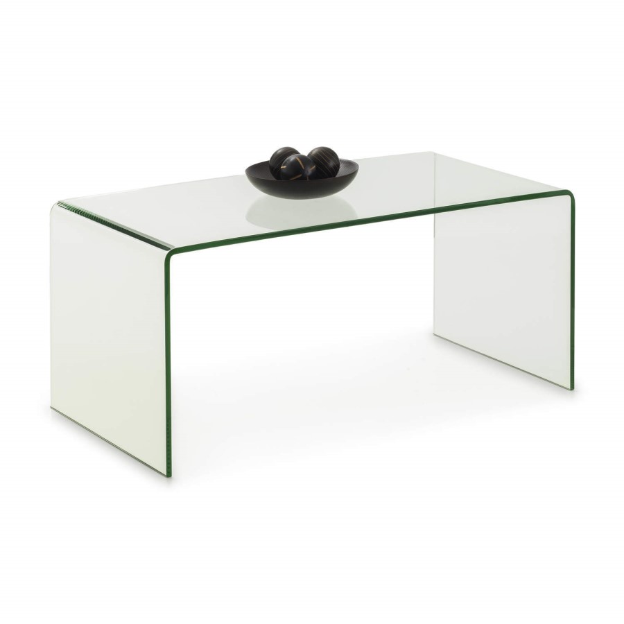 Julian Bowen Amalfi Bent Glass Coffee Table
