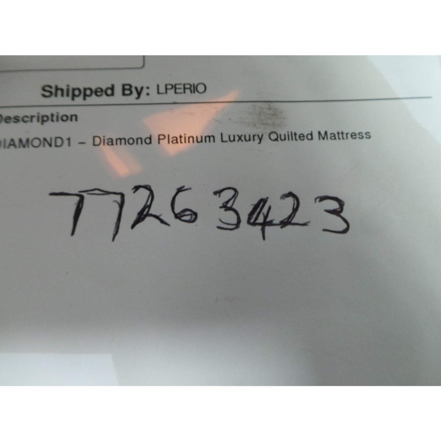 GRADE A2 - Diamond Platinum Luxury Quilted Single Mattress