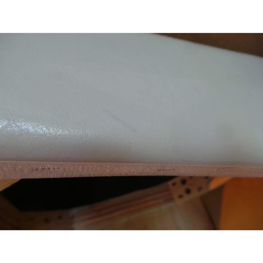 GRADE A3 - LPD Monroe Diamante Dining Chairs in White Pair