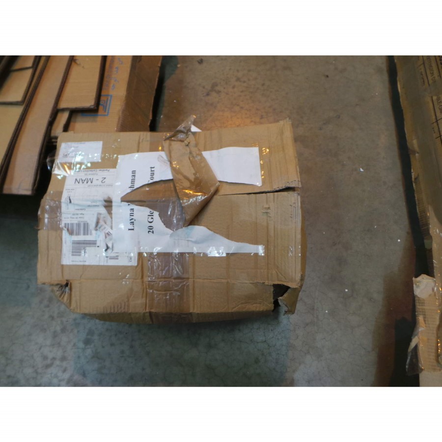 GRADE A2 - Evoque Rectangular High Gloss White TV Unit with Grey High Gloss Detail 