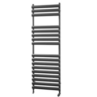 Dorney Anthracite Heated Towel Rail - 1500 x 500mm