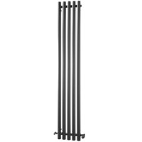 Mayfair Anthracite Single Panel Vertical Radiator - 1800 x 305mm