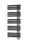 Black Heated Towel Rail Radiator 1200 x 500mm - Cobham
