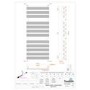Perlo Chrome Heated Towel Rail - 1200 x 500mm
