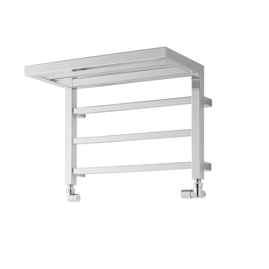 Towelrads Holyport Chrome Heated Towel Rail Radiator - 350 x 500mm