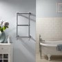 Towelrads Aldworth Chrome Vertical Traditional Towel Radiator 700 x 500mm
