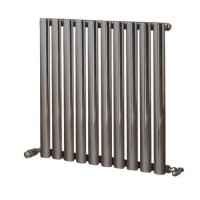 Dorney Anthracite Single Panel Horizontal Radiator - 600 x 592mm