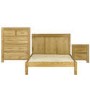 Atlantic Kingsize Bed Bedroom Set in Solid Light Oak