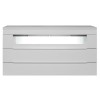 Sciae Opus 36 3 Drawer Chest With Light in White High Gloss