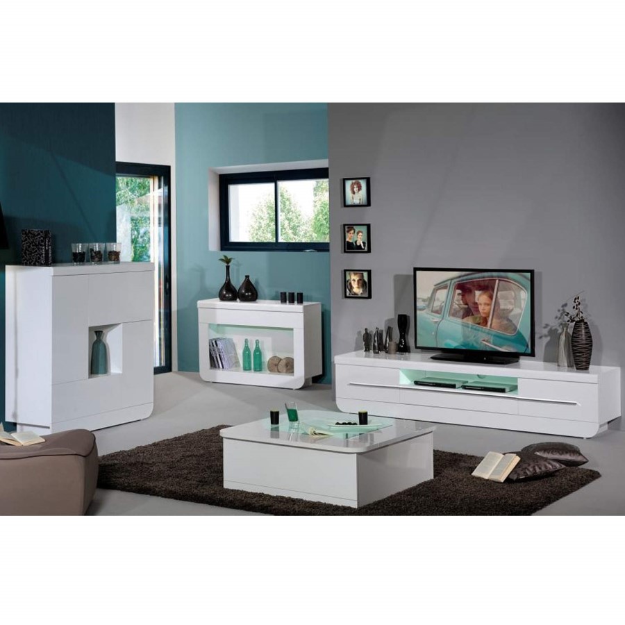 GRADE A1 - Skylight Floyd 36 High Gloss TV Cabinet