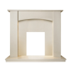 Adam Camber Marble Fireplace Surround in Beige Stone