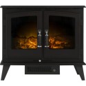 13369 Adam Woodhouse Black LED Double Door Electric Stove 1.8kW