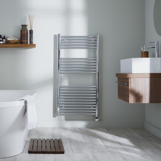 Towelrads Richmond Chrome Towel Radiator - 1186 x 600mm