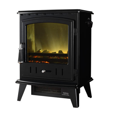Adam Electric Stove in Black - Aviemore