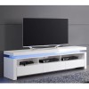 Evoque LED TV Unit in White High Gloss with 3 Touch Open Drawers