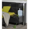 Sciae Sunrise 32 Right Bedside Table with Lighting in Grey High Gloss