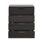 Sciae Sunrise 32 4 Drawer Chest in Grey High Gloss