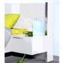 GRADE A1 - Sciae Sunrise 36 Right Bedside Table with Lighting in White High Gloss