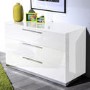 Sciae Sunrise 36 Chest of Drawers in White High Gloss