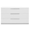GRADE A1 - Sciae Sunrise 3 Chest of Drawers in White High Gloss