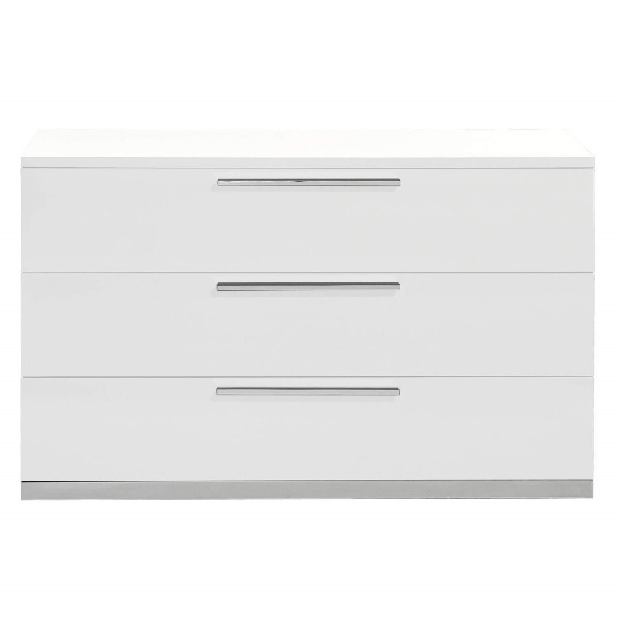 Sciae Sunrise 36 Chest of Drawers in White High Gloss