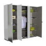 Sciae Sunrise 36 4 Door Wardrobe in White High Gloss