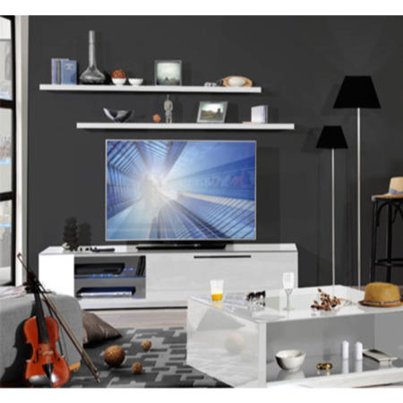 GRADE A3 -  Skylight Vertigo 36 High Gloss White TV Cabinet