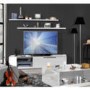GRADE A3 -  Skylight Vertigo 36 High Gloss White TV Cabinet