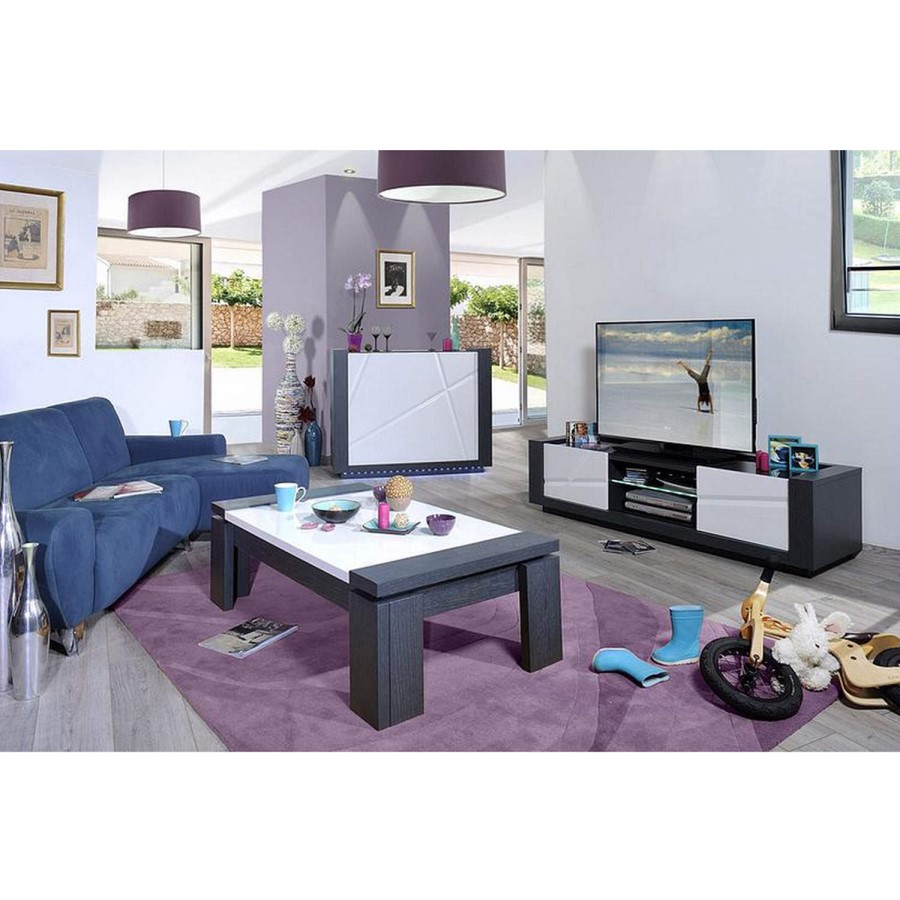 Sciae Quartz 67 TV Unit in White High Gloss