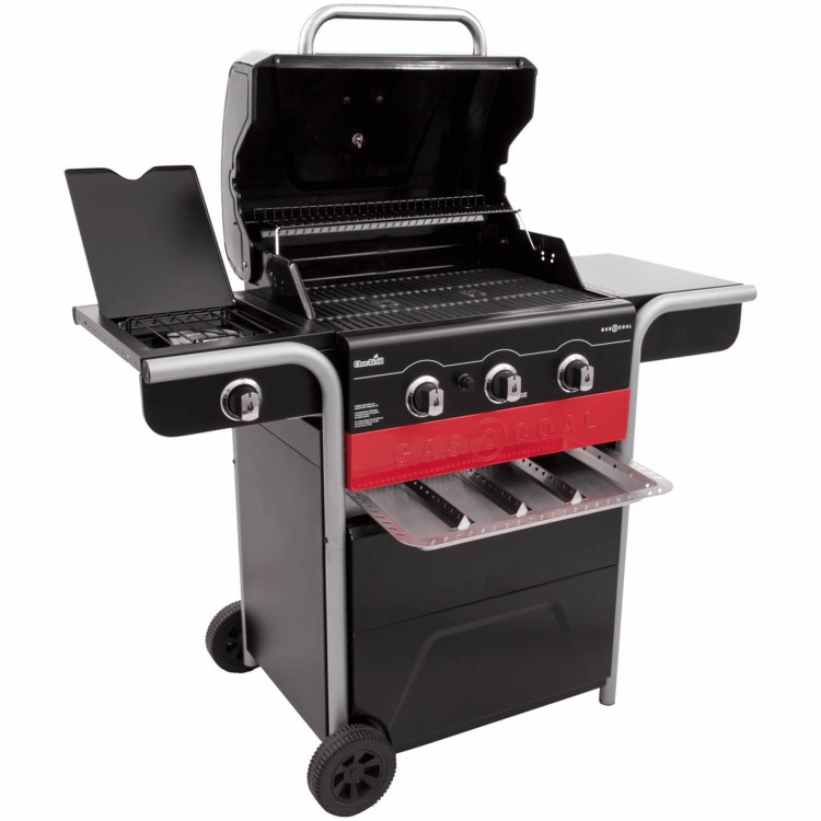 Char-Broil Gas2Coal 330 - 3 Burner Dual Fuel BBQ Grill with Side Burner