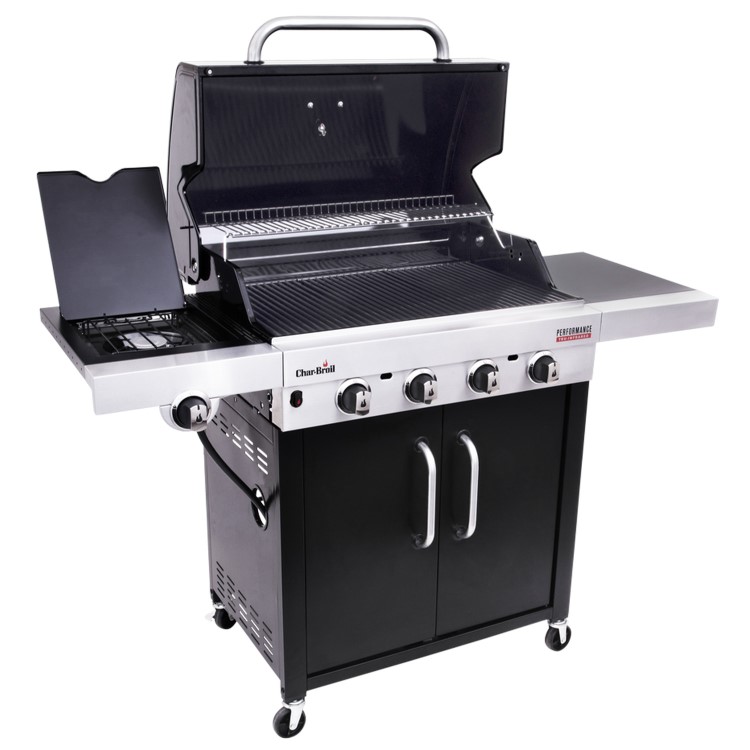 Char-Broil Performance Series 440B - 4 Burner Gas BBQ Grill with Side Burner - Black