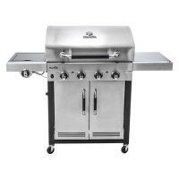 Char-Broil Advantage Series 445S - 4 Burner Gas BBQ Grill with Side Burner - Stainless Steel