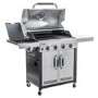 Char-Broil Advantage Series 445S - 4 Burner Gas BBQ Grill with Side Burner - Stainless Steel