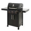 Char-Broil 3 Burner Gas BBQ + 1 Side Burner Barbecue - Professional Black Edition 3500