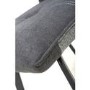 Ariel Pair of Linen Effect Dark Grey Dining Chairs