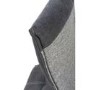 Ariel Pair of Linen Effect Dark Grey Dining Chairs