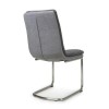 Triton Pair of Linen Effect Dark Grey Dining Chairs