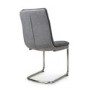 Triton Pair of Linen Effect Dark Grey Dining Chairs