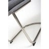 Triton Pair of Linen Effect Dark Grey Dining Chairs