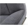 Triton Pair of Linen Effect Dark Grey Dining Chairs