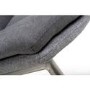 Triton Pair of Linen Effect Dark Grey Dining Chairs